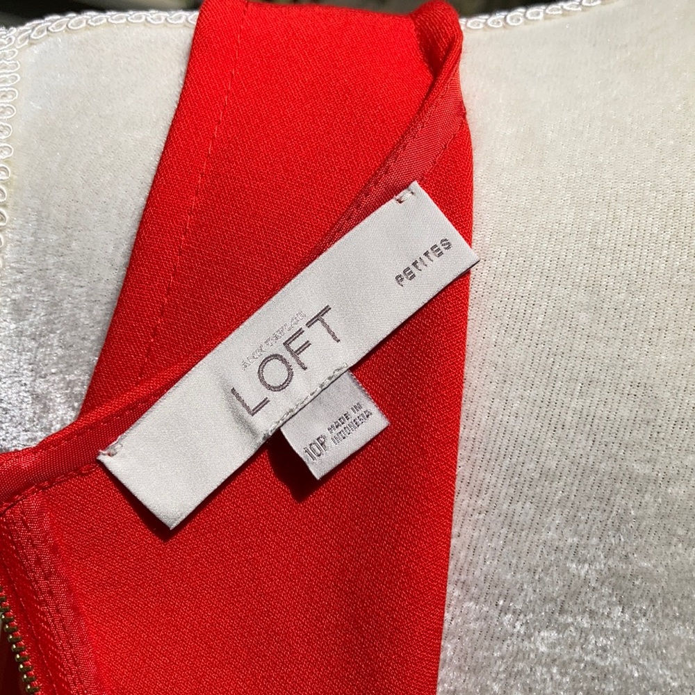 “Loft” Red Dress - Picture 8 of 13